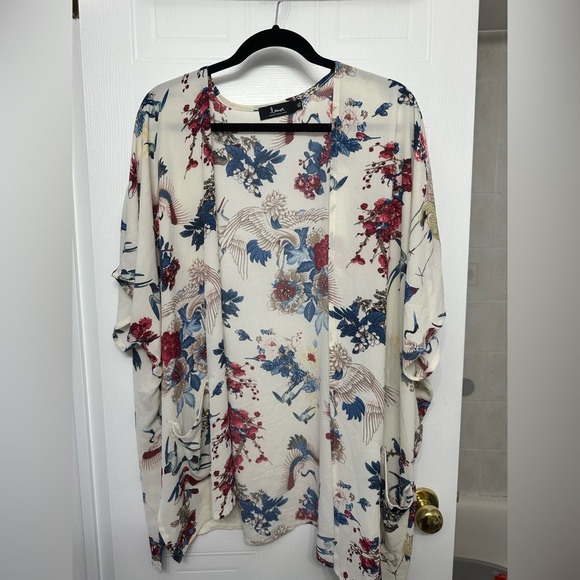 Louve Bird Pattern Open Tunic - Picture 13 of 14